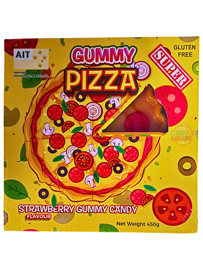 AIT Mega Gummy Pizza Strawberry 450gm