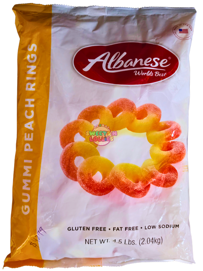 Albanese Gummi Peach Rings 2.04kg