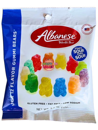 Albanese Sour Assorted Gummi Bears 100g