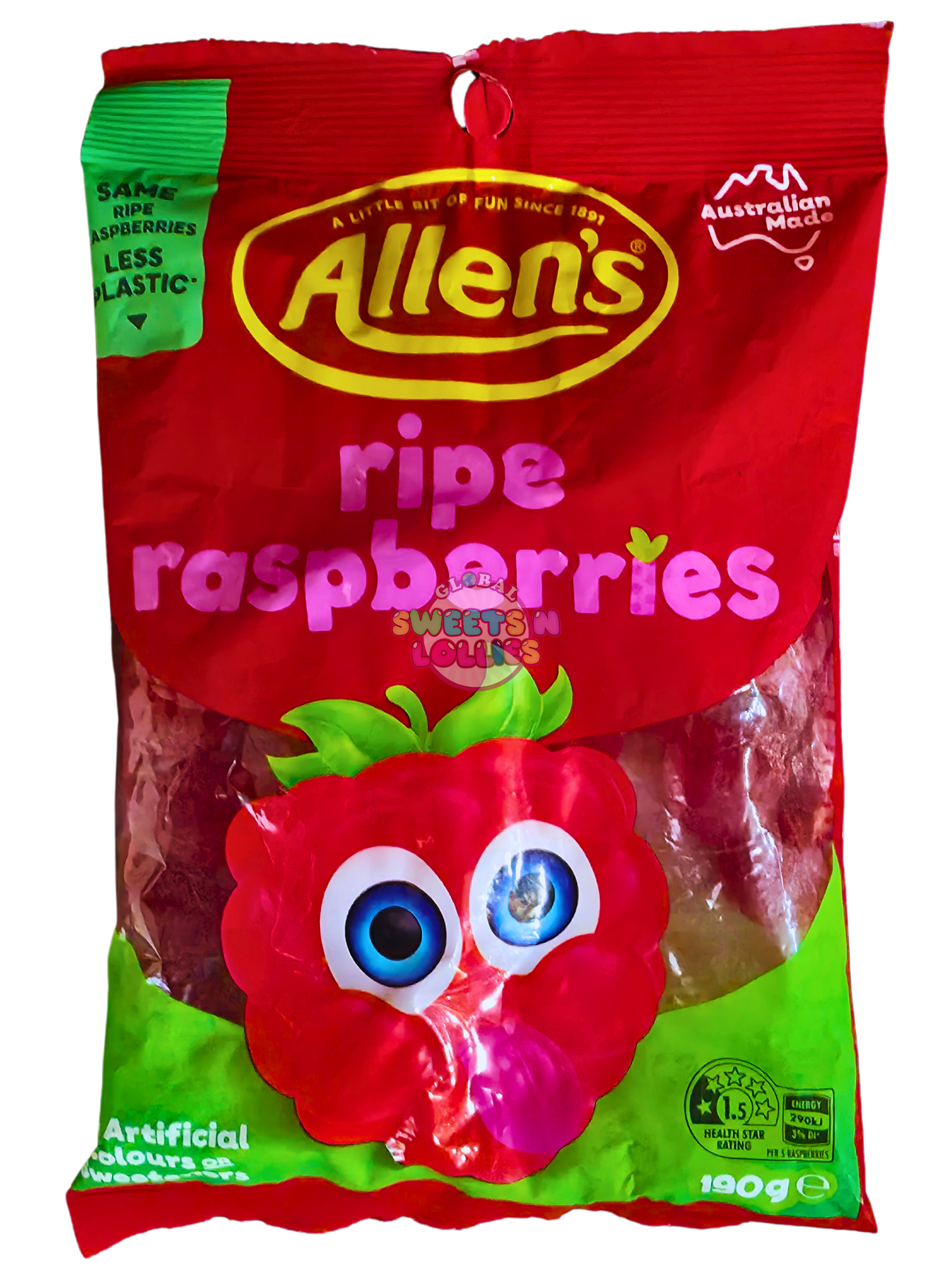 Allen's Ripe Raspberries 190g