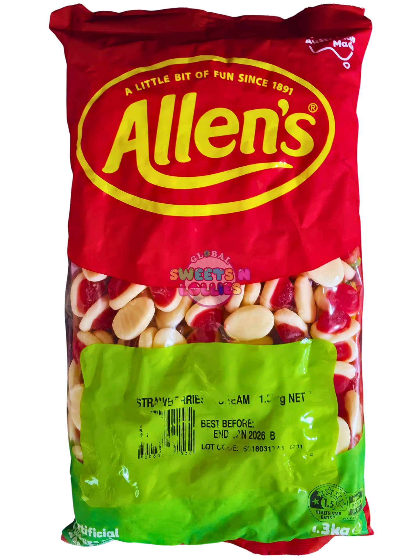 Allen's Strawberries & Cream 1.3kg
