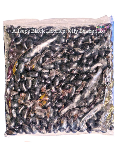 Allseps Black Licorice Jelly Beans 1 Kg