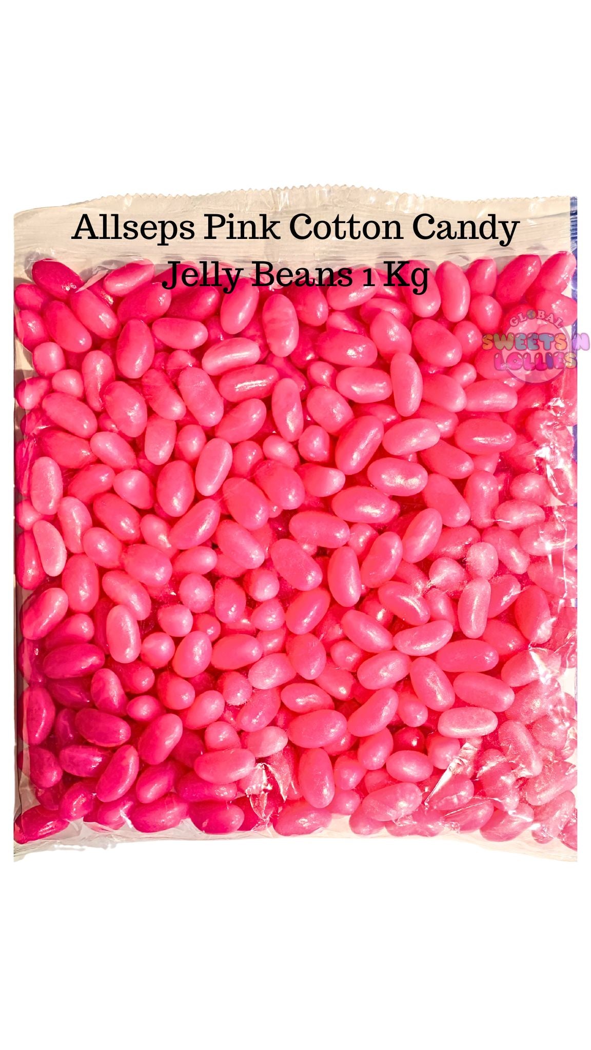 Allseps Pink Cotton Candy Jelly Beans 1 Kg