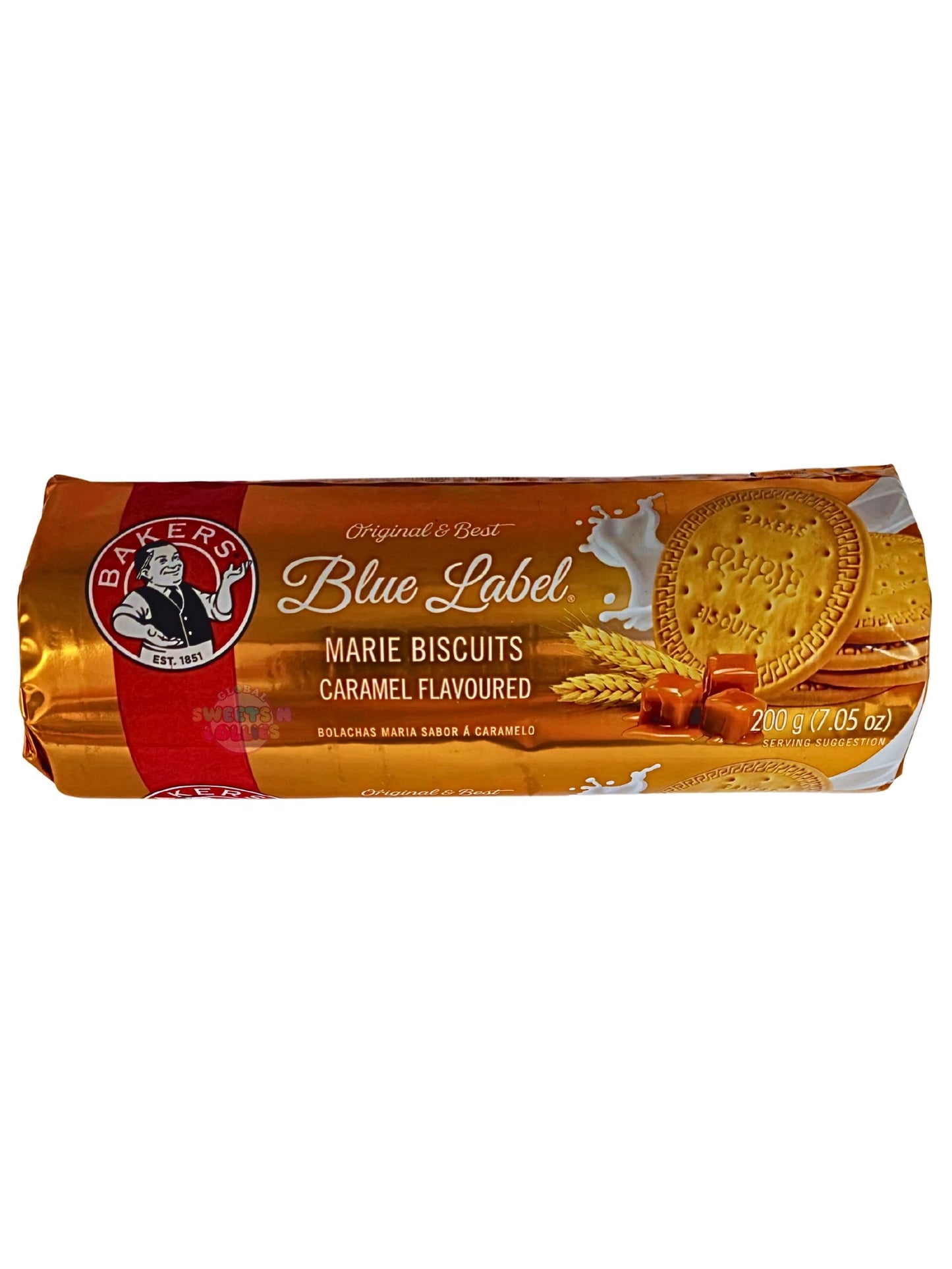 Bakers Blue Label Marie Caramel Biscuits 200g