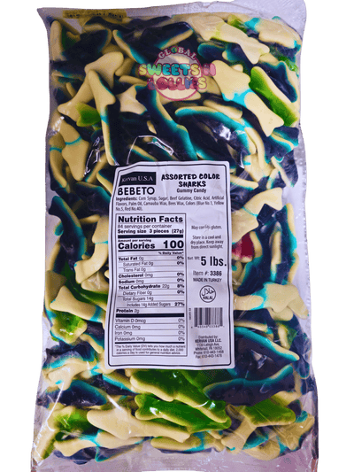 Bebeto Kervan Assorted Color Sharks 2.27kg