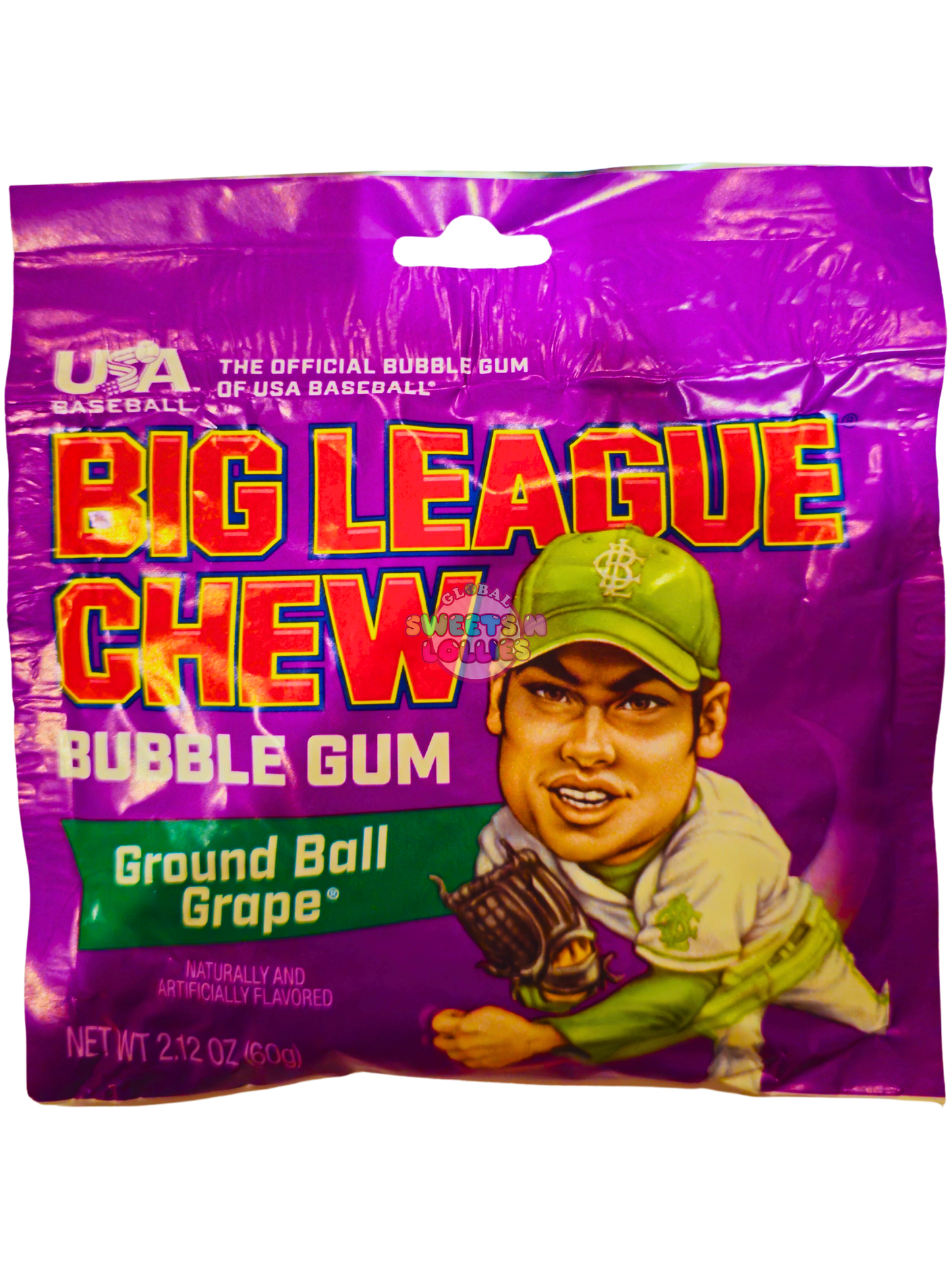 Big League Chew Ground Ball Grape 60g