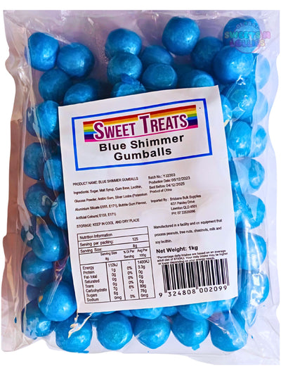 Sweet Treats Blue Shimmer Gumballs 1kg
