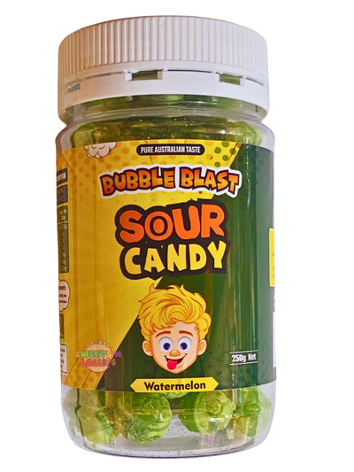 Bubble Blast Sour Candy Watermelon 250g