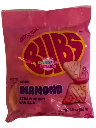 Bubs Diamond Sour Strawberry Vanilla 156g