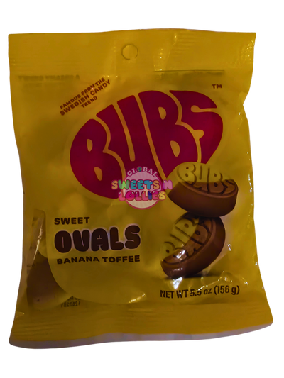 Bubs Ovals Sweet Banana Toffee 156g