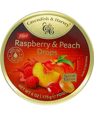 Cavendish & Harvey Raspberry & Peach Drops 175g