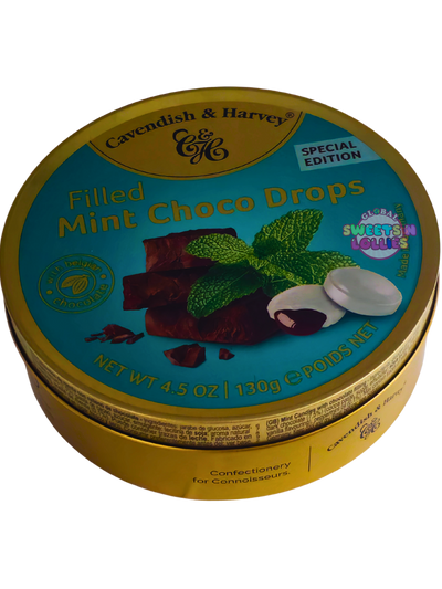Cavendish & Harvey Filled Mint Choco Drops 130g