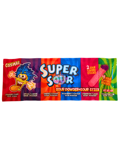 Cosmic Super Sour Powder & Stick 40g 6pc
