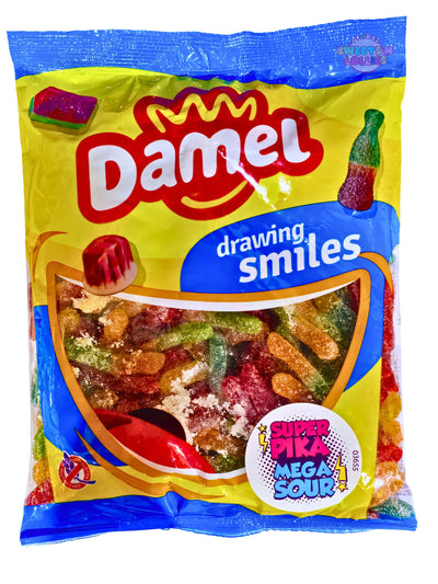 Damel Mega Sour Worms 1 Kg
