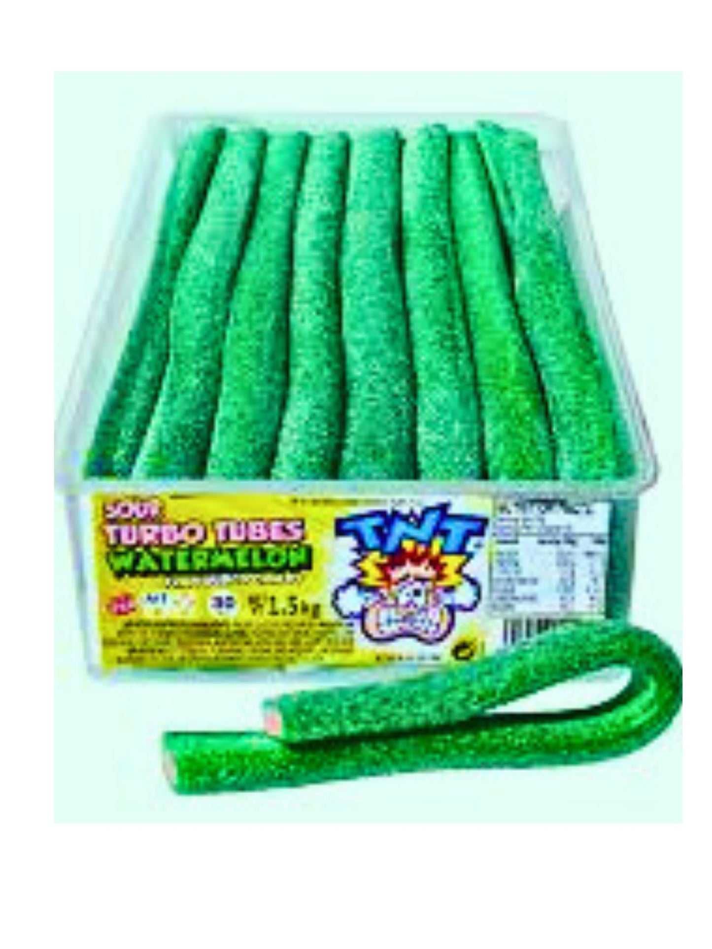 TNT Sour Turbo Tubes Watermelon 1.5 Kg 30 pieces