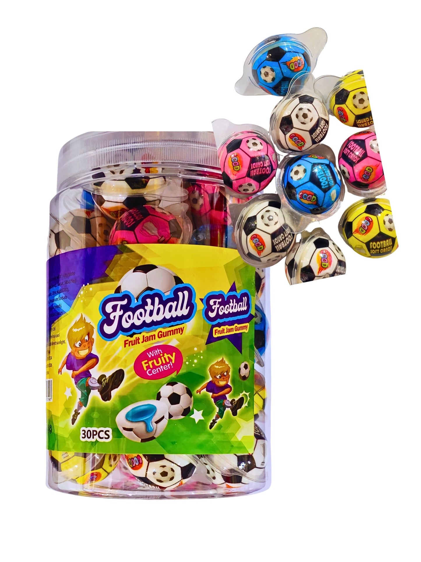 Football Fruit Jam Gummy 30pcs