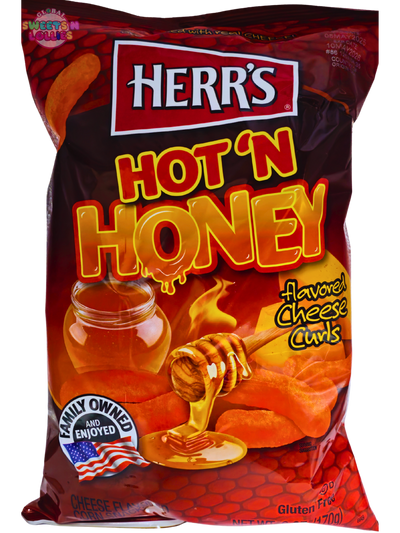 Herr's Hot 'N Honey Cheese Curls 170g