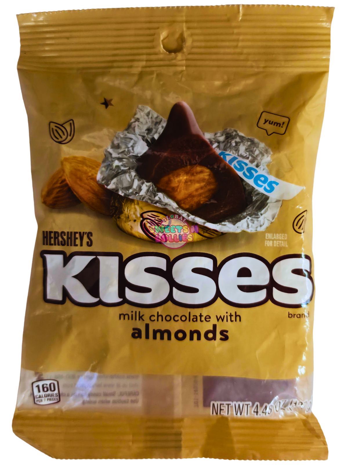 Hershey's Kisses Milk Chocolate & Almonds | 127g