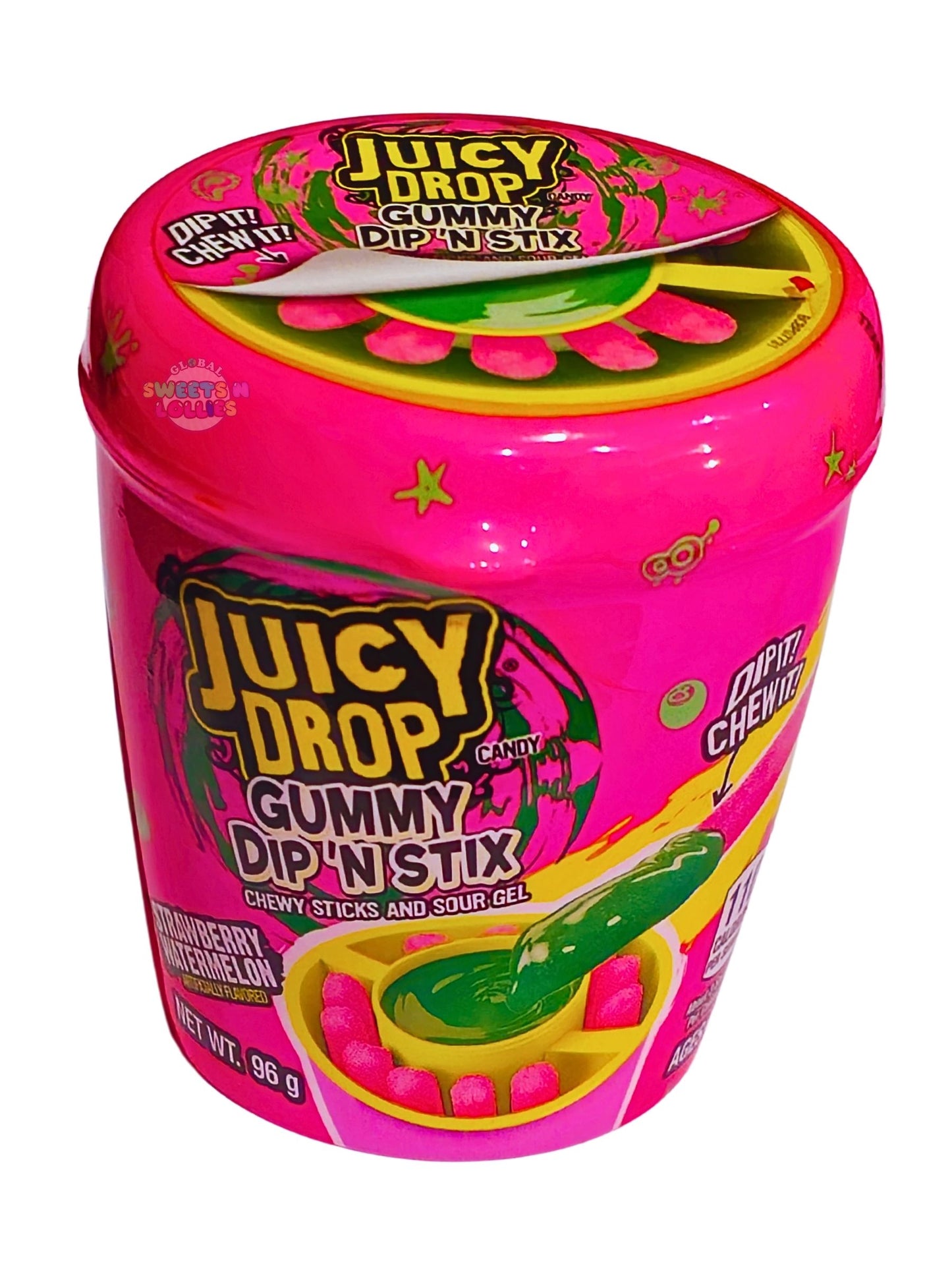 Juicy Drop Gummy Dip'N'Stix 96g