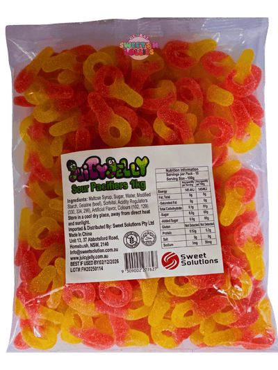 Juicy Jelly Sour Pacifiers 1kg