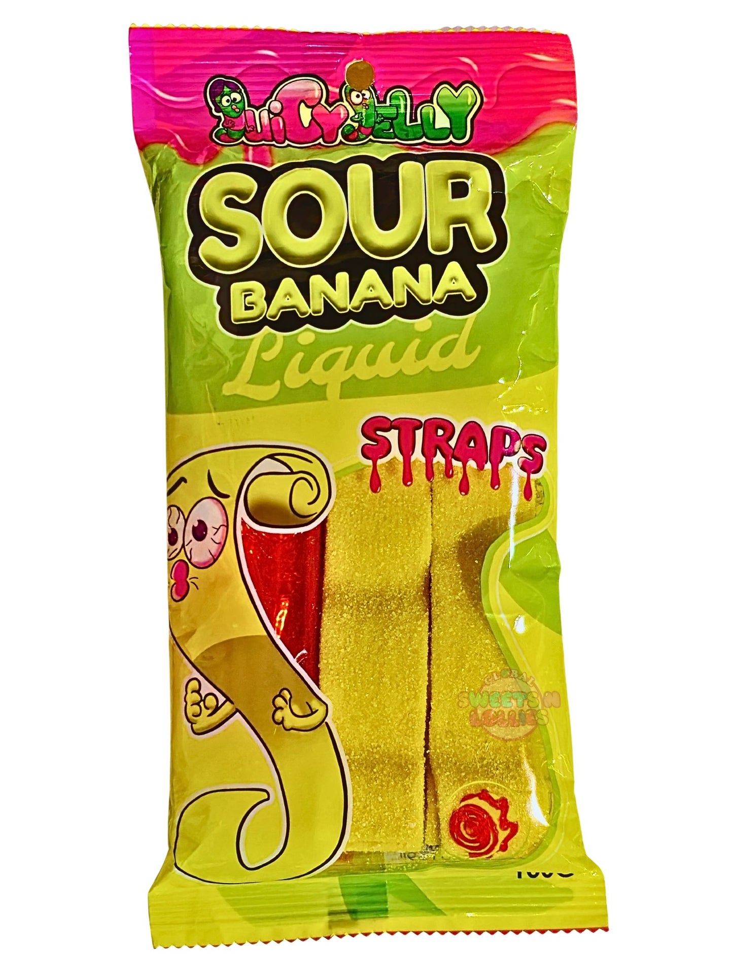 Juicy Jelly Liquid Straps Sour Banana 160g