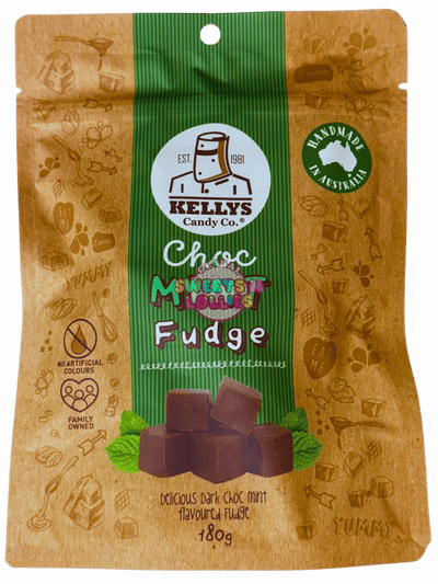Kellys Choc Mint Fudge 180g