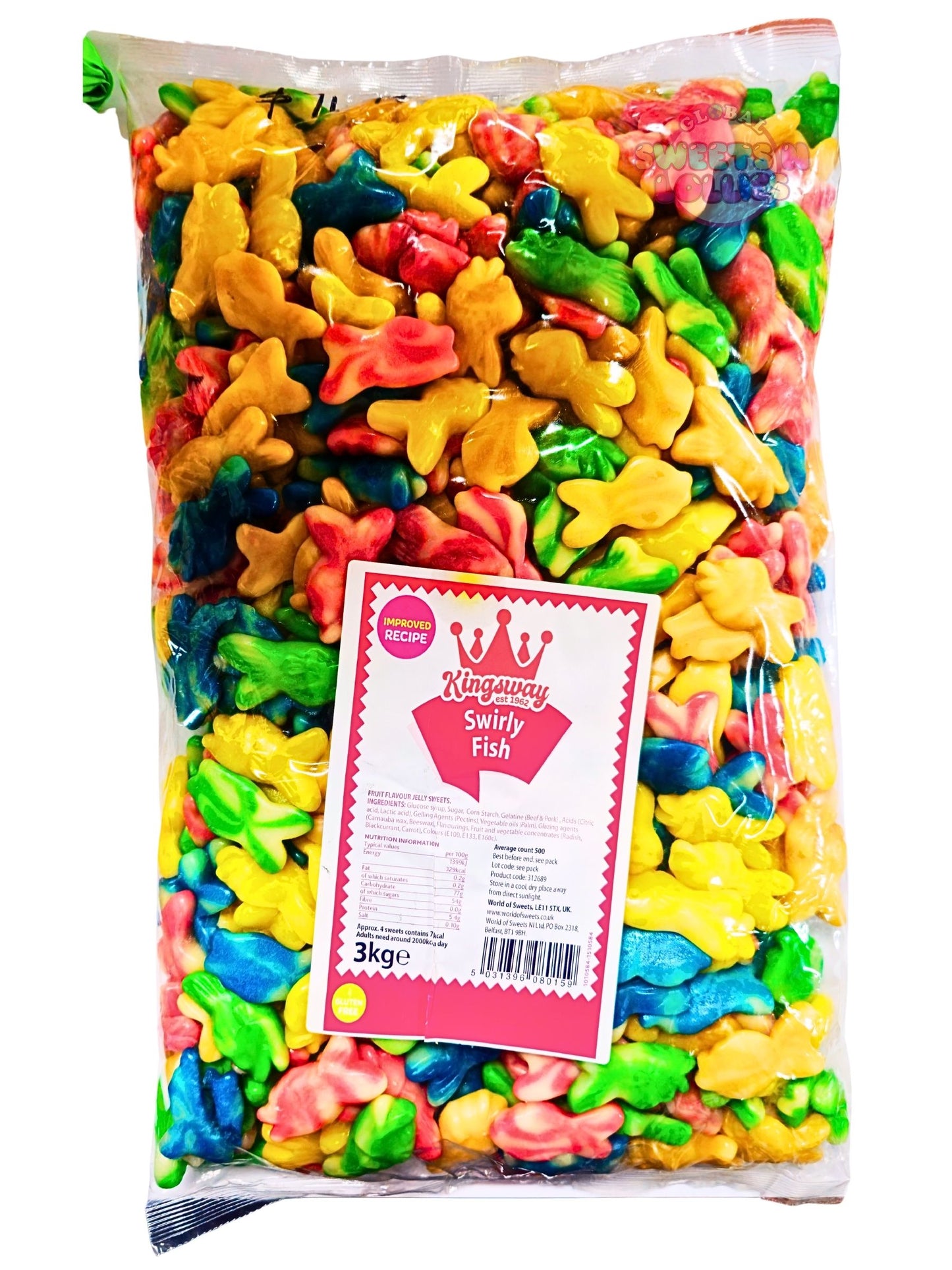 Kingsway Swirly Fish G/F 3 Kg