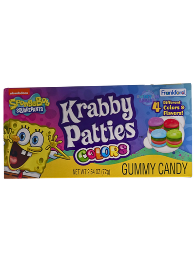 Krabby Patties Colors Gummy Candy Movie Box 72gm