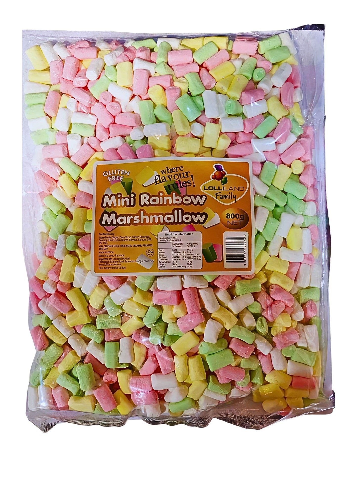Lolliland Mini Rainbow Marshmallow 800g