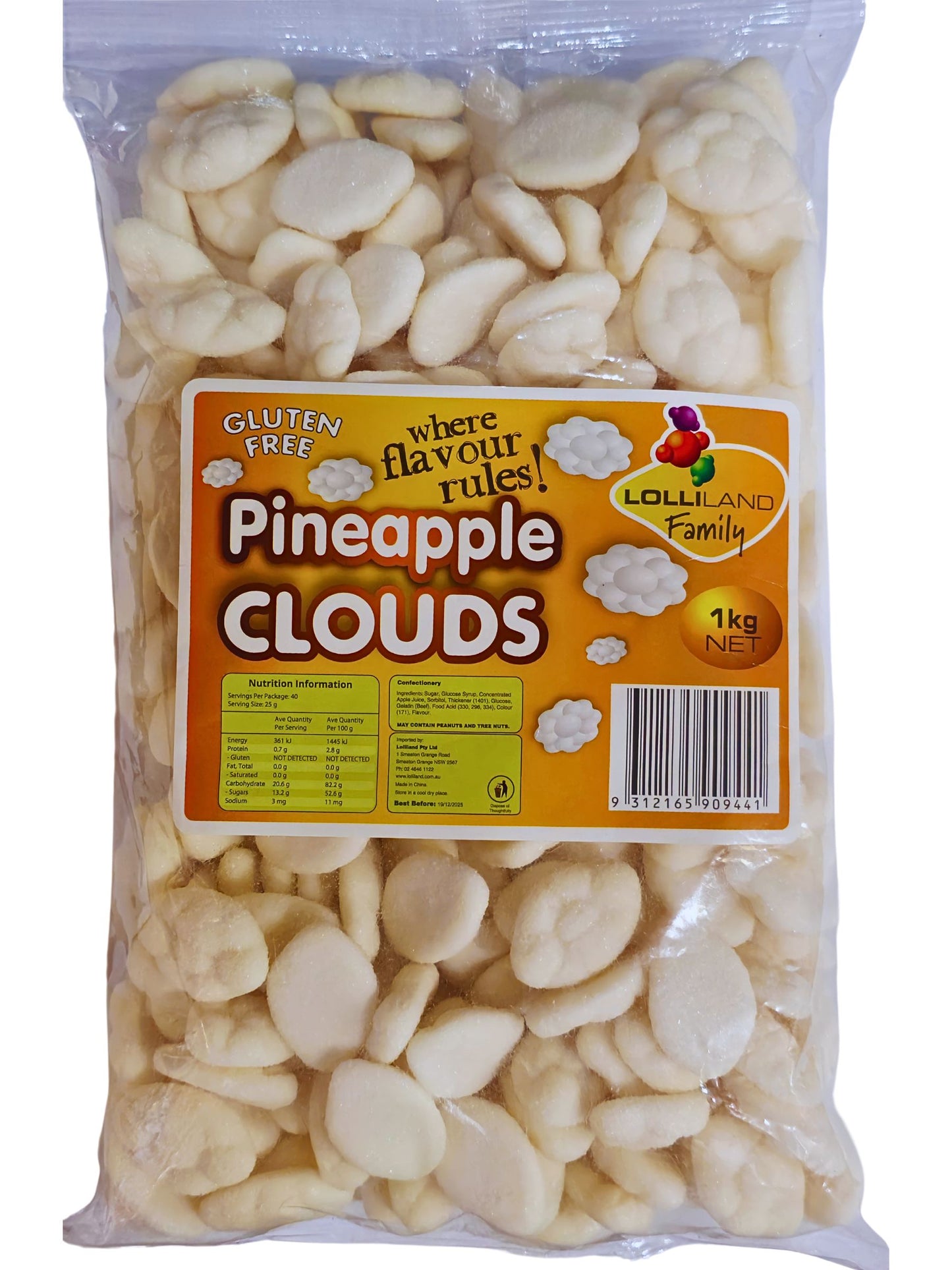 Lolliland Pineapple Clouds 1kg