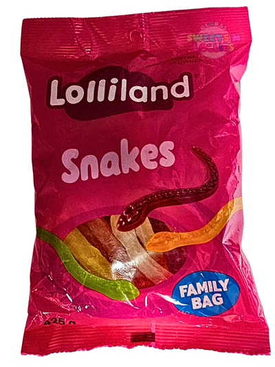 Lolliland Snakes Family Bag 425g