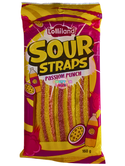 Lolliland Sour Straps Passion Punch 160g