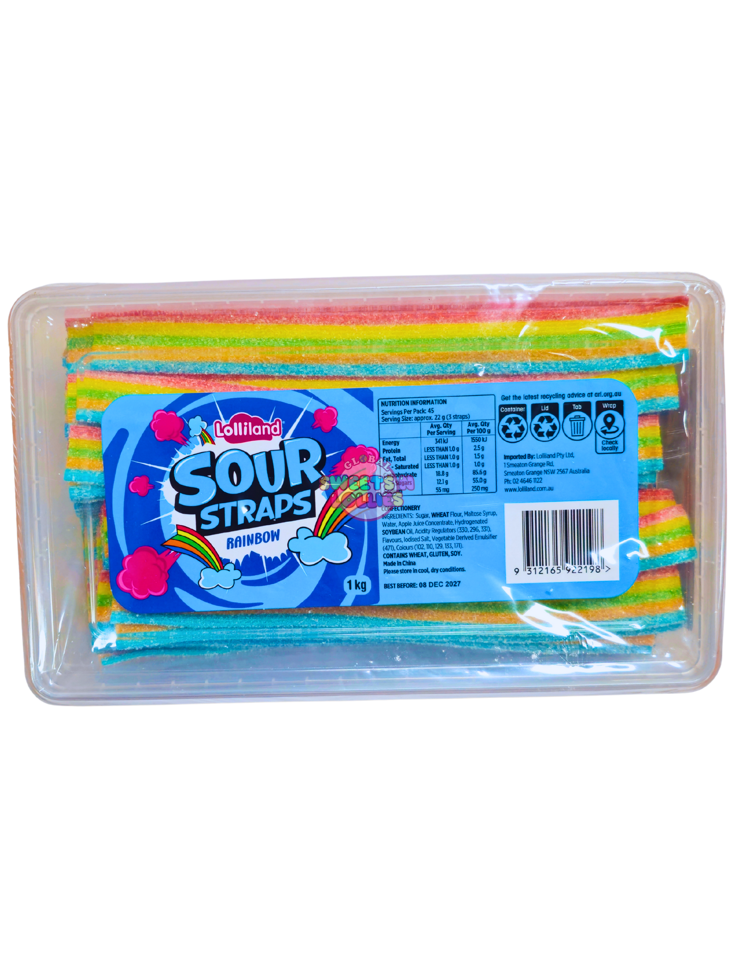 Lolliland Sour Straps Rainbow 1kg