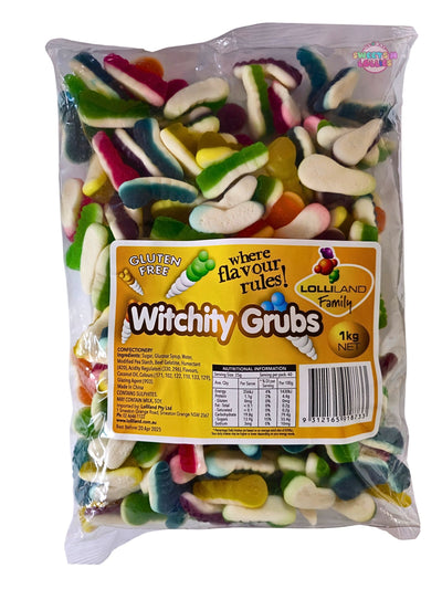 Lolliland Witchity Grubs 1kg Best Before oct 2027