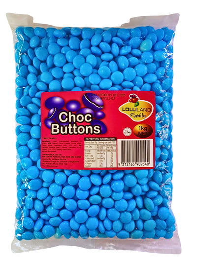 Lolliland Choc Buttons Blue 1kg