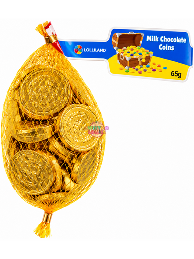 Lolliland Milk Chocolate Gold Coins | 8gx8 65g