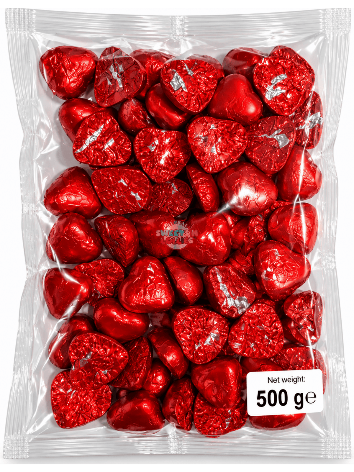 Lolliland Milk Chocolate Red Hearts | 7gx72 500g