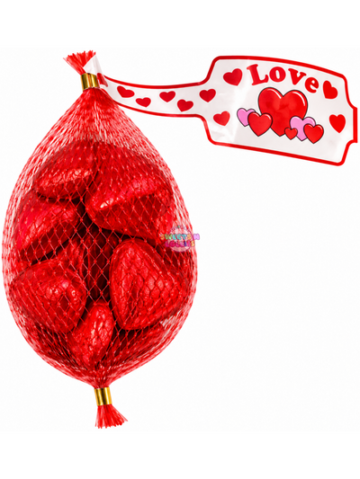 Lolliland Milk Chocolate Red Hearts | 7gx9 63g