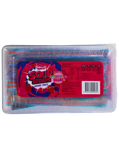 Lolliland Sour Straps Berry Twist 1kg