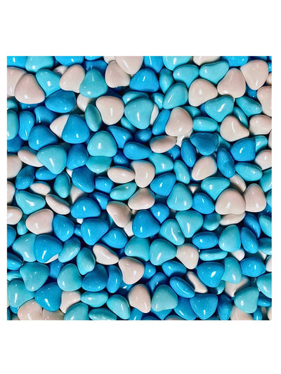 Lolliland Candy Coated Choc Heart Blue 1kg