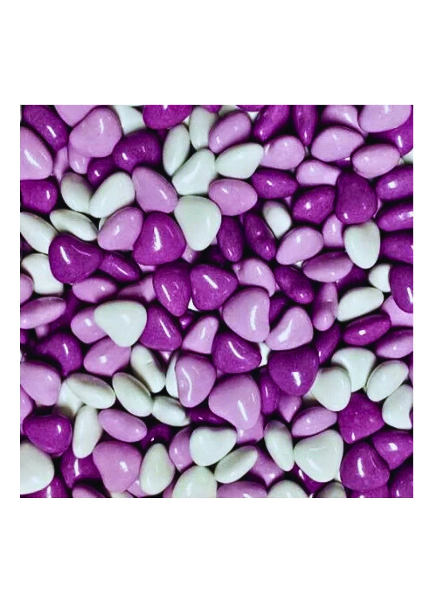 Lolliland Candy Coated Choc Heart Purple 1kg