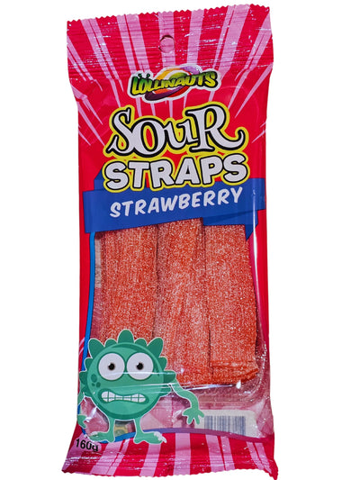 Lolliland Sour Straps Strawberry 160g
