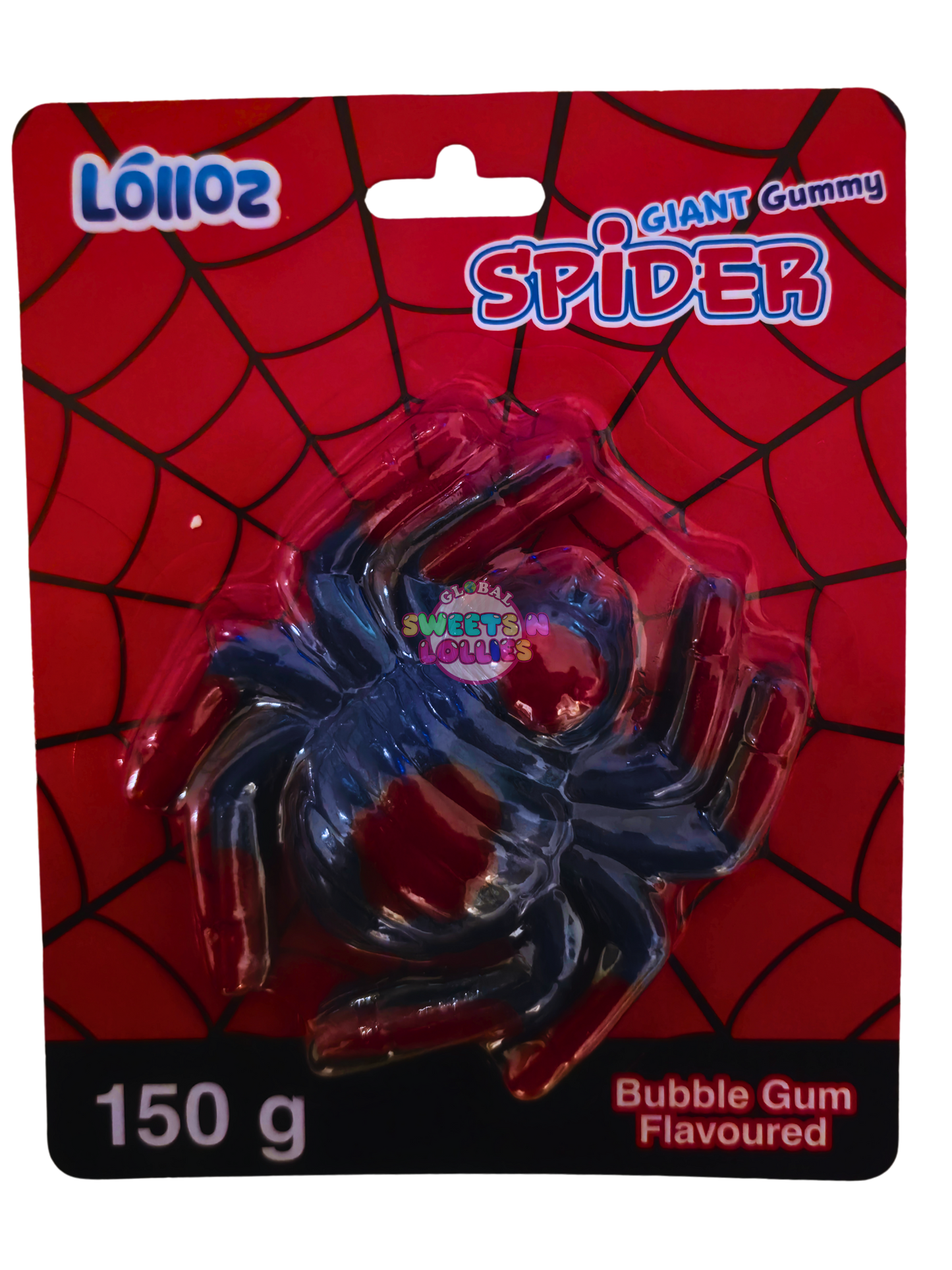 Lolloz Giant Gummy Spider Bubble Gum | 150g