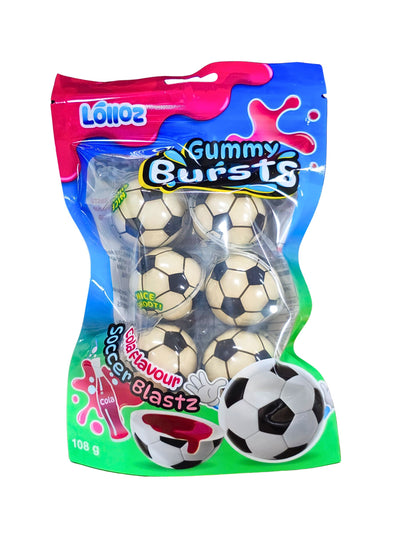 Lolloz Gummy Bursts Cola Soccer Blastz 108g
