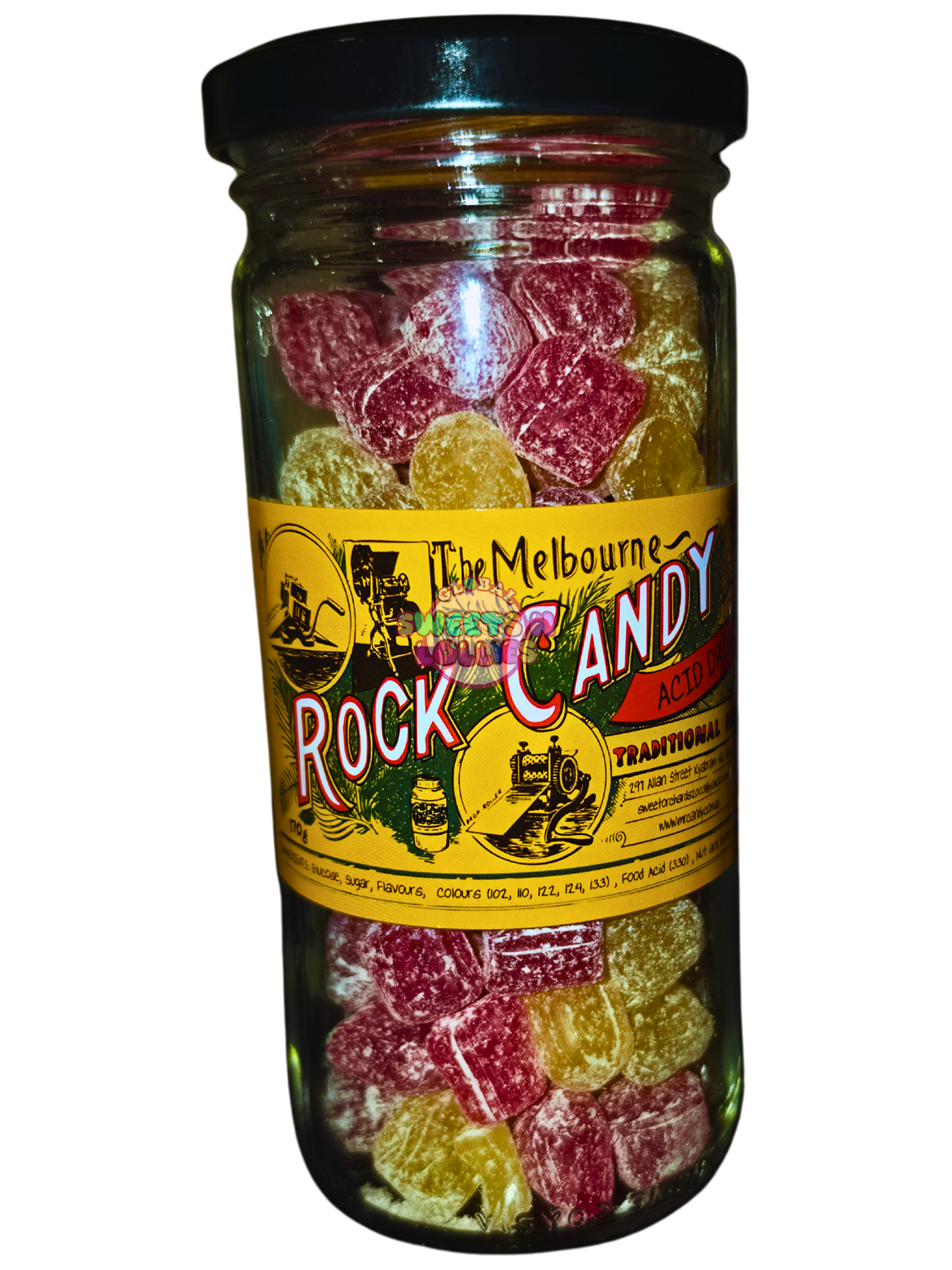 Melbourne Rock Candy Acid Drops 170g
