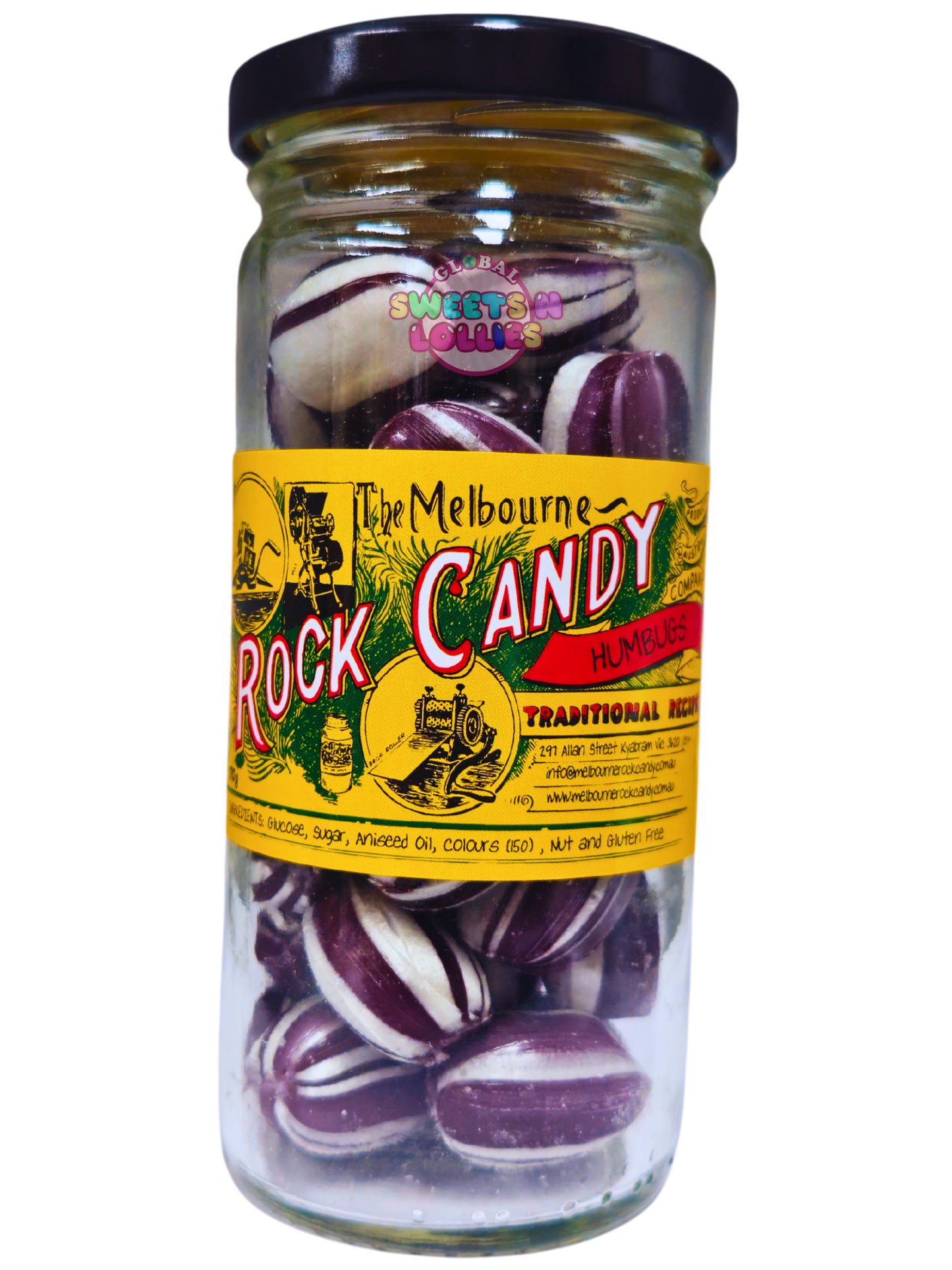 Melbourne Rock Candy Humbugs 170g