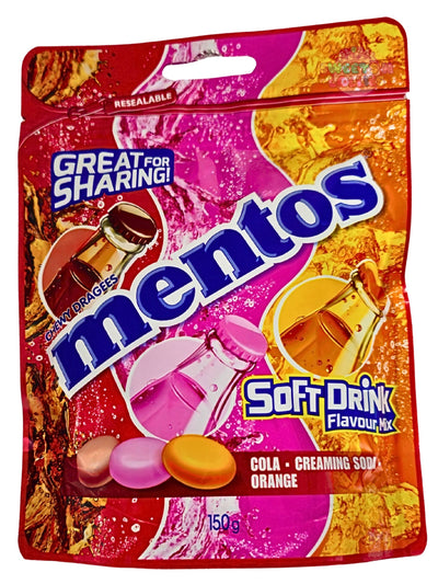 Mentos Share Bag Soft Drink Flavour 150g