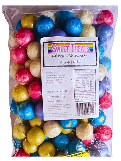 Sweet Treats Mixed Shimmer Gumballs 1kg