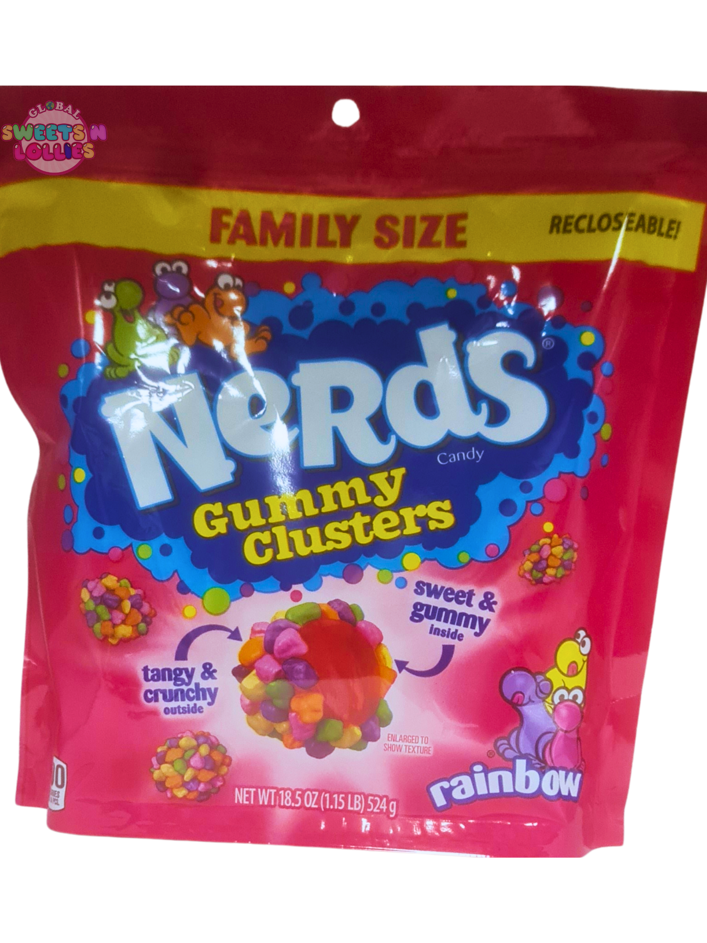 Nerds Gummy Clusters Rainbow 524g