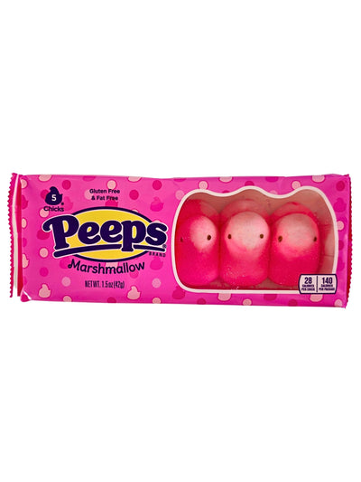 Peeps Marshmallow Chicks Pink 42g 5 pcs